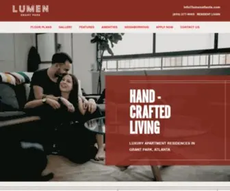 Lumenatlanta.com(Grant Park Apartment for Rent) Screenshot