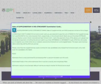 Lumenchristischool.net(LUMEN CHRISTI INTERNATIONAL SCHOOL) Screenshot