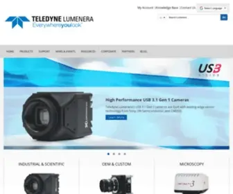 Lumenera.com(Industrial, Microscopy, Custom & OEM Cameras including USB3, USB2 & GigE) Screenshot