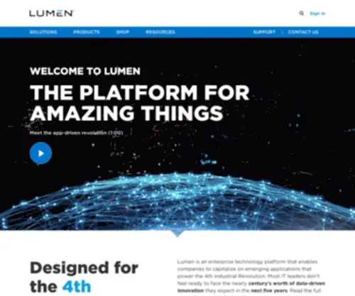 Lumentech.com(Enterprise Technology for the Digital Revolution) Screenshot