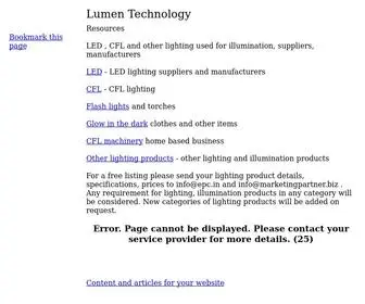 Lumentechnology.com(Lumen technology) Screenshot