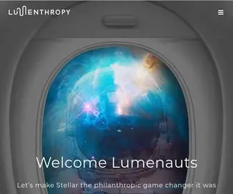 Lumenthropy.com(Lumenthropy’s mission) Screenshot