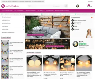 Lumenxl.de(Ihr Spezialist für dimmbare Illu Lichterketten) Screenshot