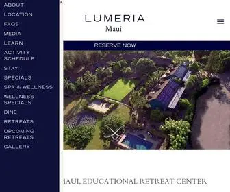 Lumeriamaui.com(Lumeria Maui) Screenshot