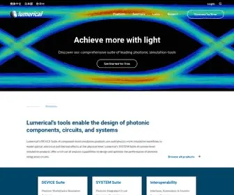 Lumerical.com(High-Performance Photonic Simulation Software) Screenshot