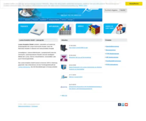 Lumexanalytics.de(Laboranalytische Ausrüstung von Lumex Analytics GmbH) Screenshot