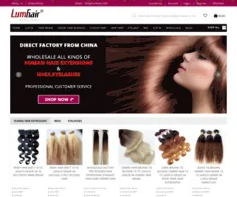 Lumhair.com(Cheap clip in Hair extensions) Screenshot