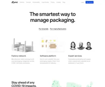 Lumi.com(The smartest way to manage packaging) Screenshot