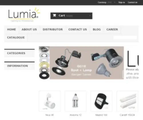 Lumiaonline.com(T5 T8 LED Tube Lights) Screenshot