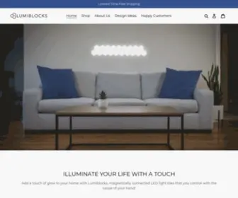 Lumiblocks.com(Lumiblocks is a modular wall light system) Screenshot