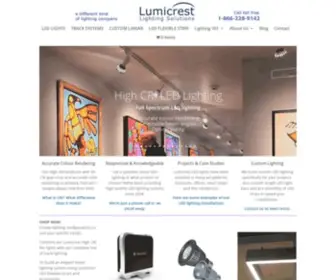 Lumicrest.com(Lumicrest High CRI LED Lighting) Screenshot