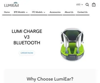 Lumiear.com(LumiEar Hearing Aids) Screenshot