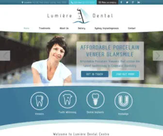 Lumieredentalcentre.com.au(Dentist Sydney CBD NSW) Screenshot