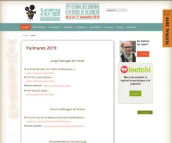 Lumieresdafrique.com(Cinéma) Screenshot