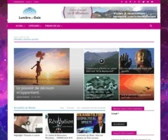 Lumieresurgaia.com(Lumière sur Gaia) Screenshot