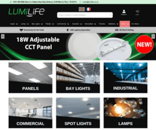 Lumilife.co.uk(Leading supplier of low energy LED light bulbs) Screenshot