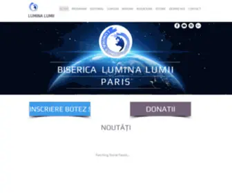 Luminalumii.fr(Biserica Lumina lumii) Screenshot