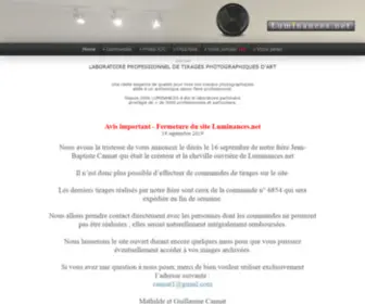 Luminances.net(Accueil) Screenshot