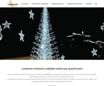 Luminart.it(Noleggio luminarie natalizie Caserta per feste patronali) Screenshot