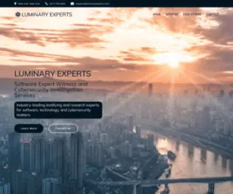 Luminaryexperts.com(Software Expert Witness Services) Screenshot