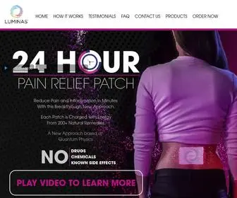 Luminas.com(Advanced Pain Relief) Screenshot
