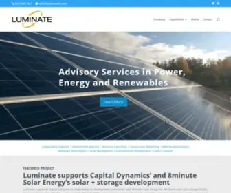 Luminatellc.com(Luminate) Screenshot