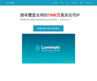 Luminati.biz(Luminati) Screenshot