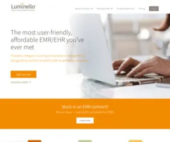 Luminello.com(Luminello's EMR/EHR) Screenshot