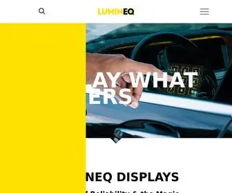 Lumineq.com(The worlds' most transparent and rugged displays) Screenshot