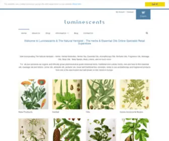 Luminescents.co.uk(Organic medicinal herbs) Screenshot