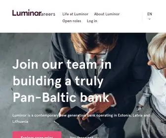 Luminorcareers.lt(Learn about our current vacancies) Screenshot