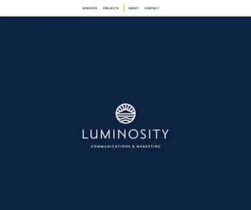 Luminositypr.com(Luminosity Communications and Marketing) Screenshot