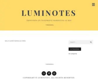 Luminotes.com(Note taking) Screenshot