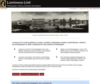 Luminous-Lint.com(Luminous-Lint - Home) Screenshot