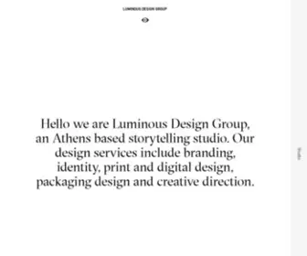 Luminous.gr(Hello and welcome to luminous design group) Screenshot