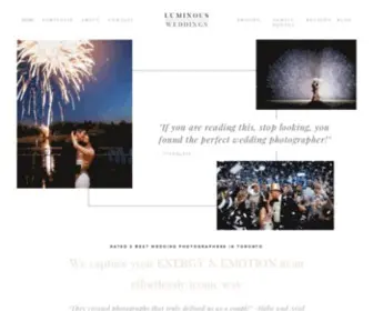 Luminousweddings.ca(Luminous) Screenshot