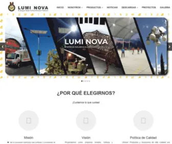 Luminova.com.mx(Lumi Nova) Screenshot