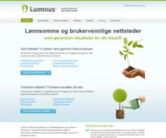 Luminus.no(Luminus webkommunikasjon) Screenshot