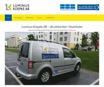 Luminuskoepke.se(Luminuskoepke) Screenshot