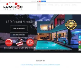 Lumiron.com(Professional LED Lights Company) Screenshot