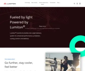 Lumiton.com(A new Wear Healthy movement) Screenshot
