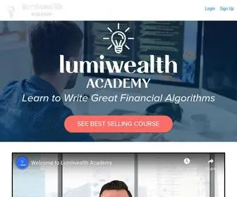 Lumiwealth.com(Teaching Finance Professionals How to Code) Screenshot