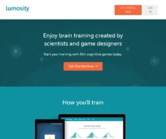 Lumocity.com(Lumosity Brain Training) Screenshot