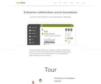 Lumoflow.com(Enterprise Collaboration Platform) Screenshot