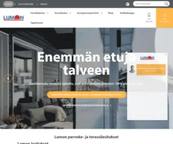 Lumon.fi(Lasitukset parvekkeelle ja terassille) Screenshot