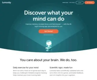 Lumosity.com(Lumosity Brain Training) Screenshot