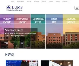 Lums.edu.pk(Lums) Screenshot