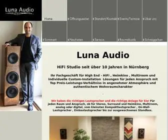 Luna-Audio.de(Luna-Audio Fachgeschäft für High End HiFi , Heimkino und Multiroom in Nürnberg) Screenshot