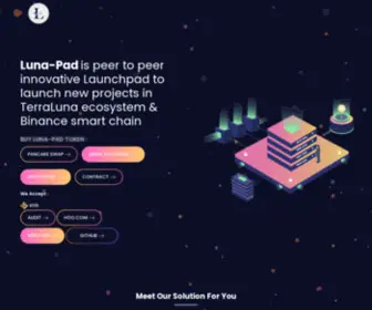 Luna-PAD.com(Luna-Pad comes up with the most transformative technologies since the Terra ecosystem adoption) Screenshot