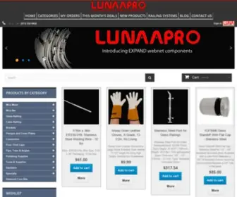 Lunaapro.com(Stainless Steel Railings Components) Screenshot